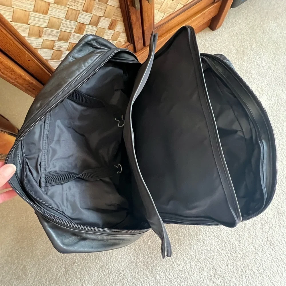Porsche Design Black Calfskin Laptop Duffle Bag Excellent Condition